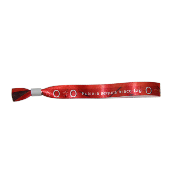 heat transfer glossy satin  wristband with one off buckle for concert | EVPW3151